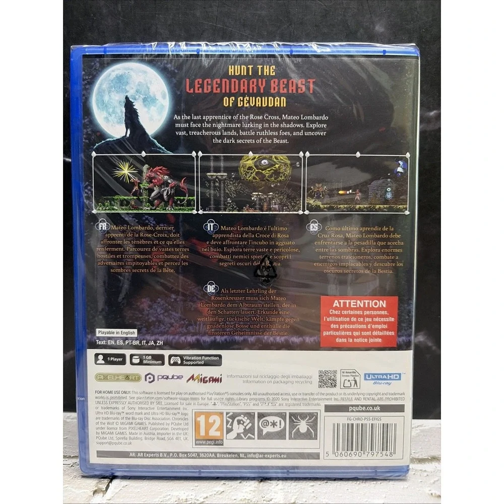 Chronicles of the Wolf - Sony PlayStation 5 PS5 - Action Game - PAL - New Sealed